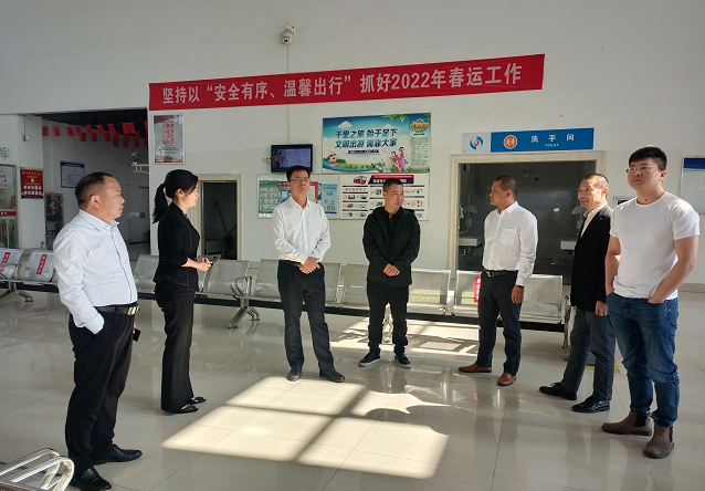 九江長運：省交通運輸廳副廳長丁光明督導(dǎo)共青公司二十大前疫情防控、安全維穩(wěn)工作